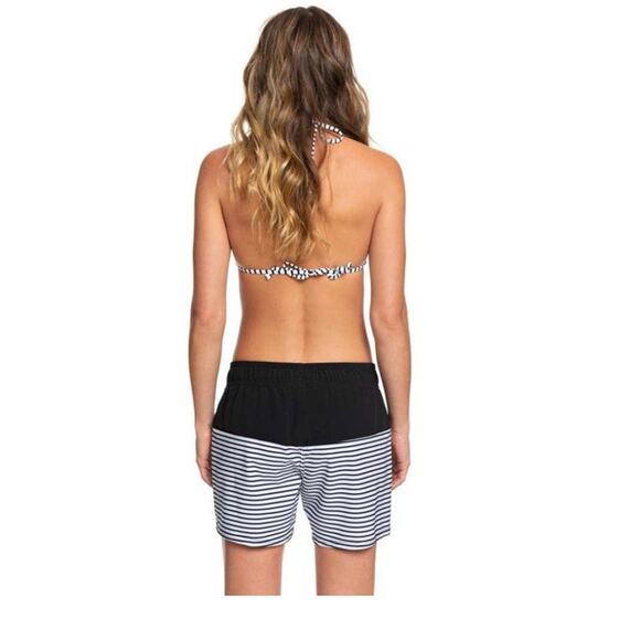 Roxy Shorts Swimming Beach Classics 5" Boardshorts Striped Medium - Picture 2 of 7